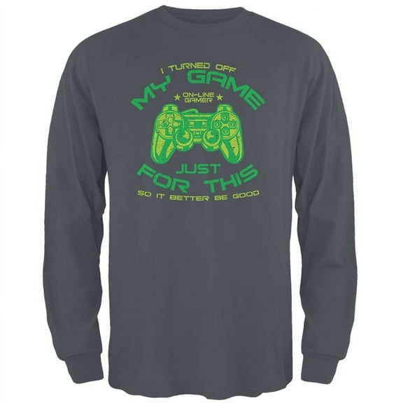 Old Glory Mens Turned Off My Game For This Long Sleeve Graphic T Shirt