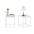 thumbnail image 4 of Furinno CAMNUS Modern Living End Table in Solid White/White in Set of 2, 4 of 6