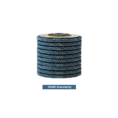 

ZHI-22 20 Pack 4.5 4-1/2 Flap Disc 40 60 80 120 Grit Sanding Grinding Wheel Oxide T27