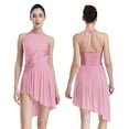 thumbnail image 5 of Miutii Womens Lyrical Dance Dress Mesh Tulle High Low Skirt Leotard Contemporary Dance Costume Pink XL, 5 of 9