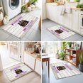 thumbnail image 4 of 2x3 Ft Entryway Area Rug, Purple Halloween Kitchen Rug Runner Washable Floor Mat, Pumpkins Spooky Spiders Candy Polka Dot Non Slip Indoor Door Mat Throw Carpet for Bathroom Living Room Bedroom, 4 of 8