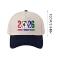 thumbnail image 6 of OAVQHLG3B 2026 Soccer Fan Cap，Classic Baseball Caps, USA, CAN, MEX Baseball Hat, Adjustable Unisex Fit, Breathable Cotton, for Soccer Supporter, 6 of 6