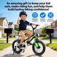 thumbnail image 3 of KORIMEFA Kids Bike Boys Bicycle 12 inch for Children Age 3-6 Years Old, Toddler Sport Cycling with Training Wheels, Water Bottle Holder, Black, 3 of 14