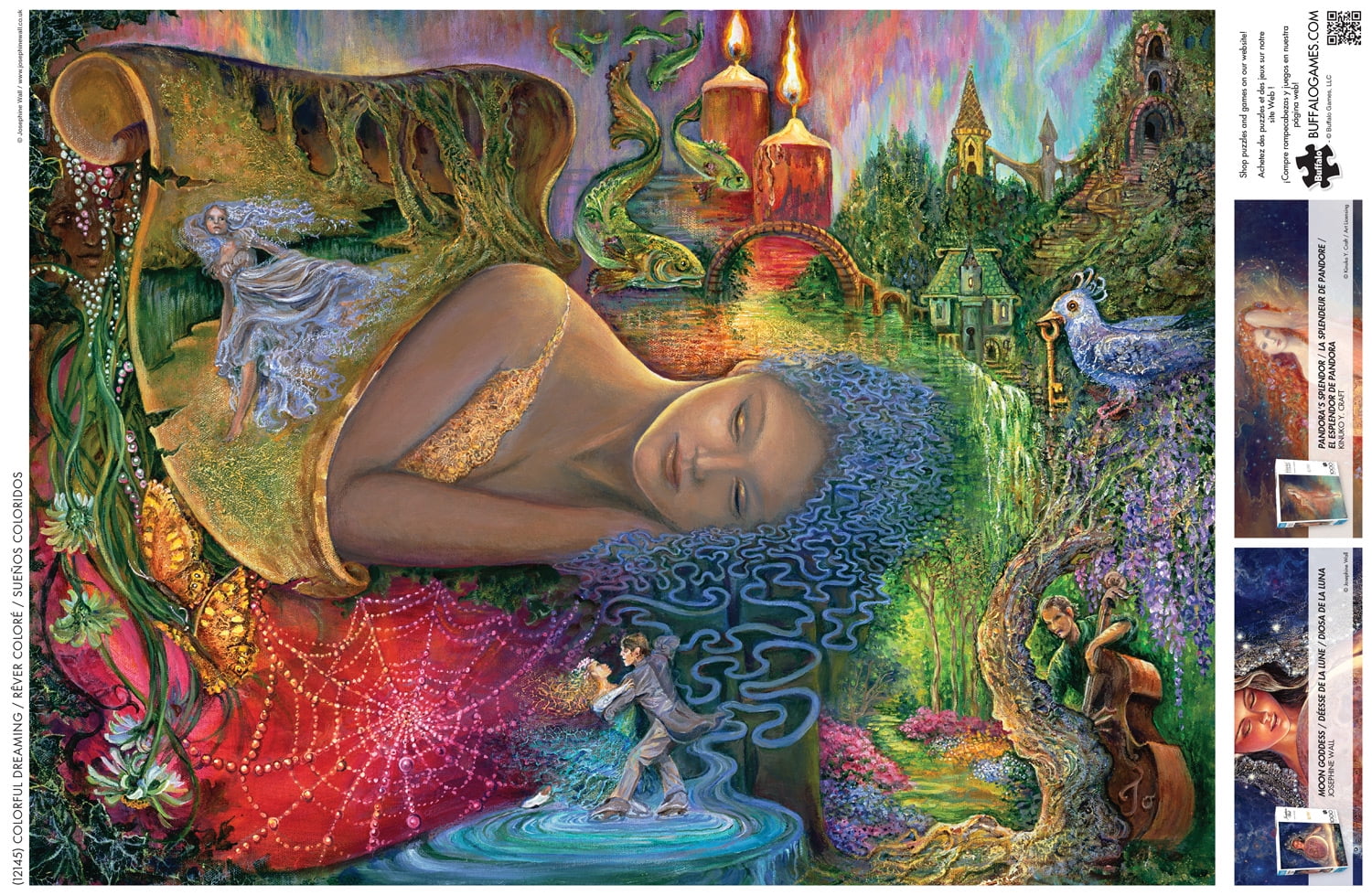 Buffalo Games Josephine Wall Colorful Dreaming 1000-Piece Interlocking Fantasy Jigsaw Puzzle for Adults Ages 14+