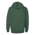 thumbnail image 3 of Independent Trading Co. Midweight Full-Zip Hooded Sweatshirt SS4500Z Alpine Green 3XL, 3 of 5