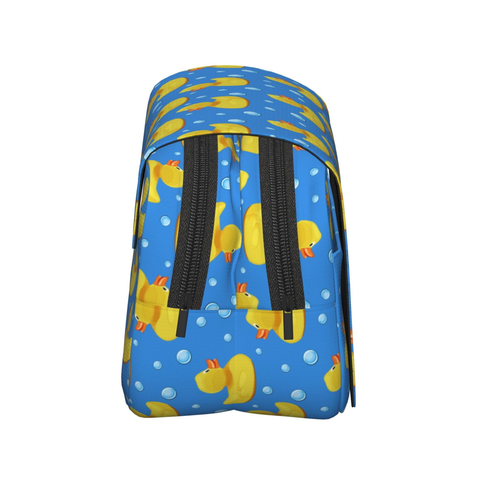 Rateoe Cute Yellow Rubber Ducks Pattern Double Clamshell Pen Case, Storage Organizer with Two Zipper Compartments– Holds Up to 50 Pencils & Pens