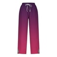 thumbnail image 5 of ShiShine Gradient Color Pants for Women Casual Drawstring Trendy Trousers with Pocket, 5 of 5