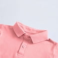 thumbnail image 5 of Eltusu Boys Polo Shirts, Soft Short Sleeve Pullover Two Pieces Collar Shirts Pink Size 8-9 T, 5 of 7