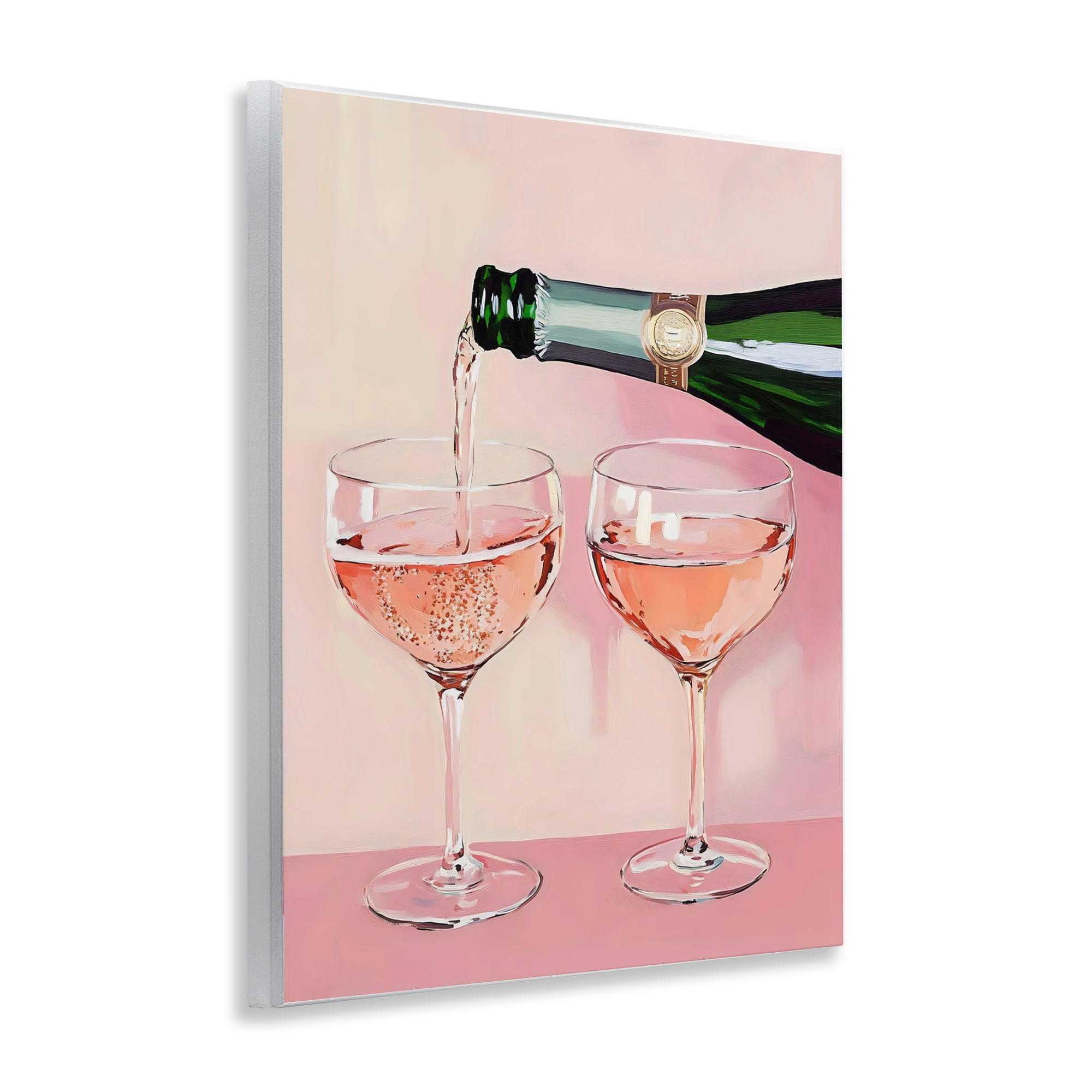 Stupell Industries Pink Champagne Toast for Two Wall Plaque Art, design by The Prints Vibe
