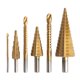 thumbnail image 1 of Juego De 6 Brocas Escalonadas Y Brocas De Sierra Hss Para Chapa De Aluminio, Hierro, Metal, Tomshoo Paquete de bolsa de plástico, 1 of 7