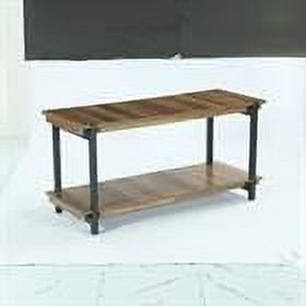 Demi Bonn Modern Dining Table, Rectangular Kitchen Table for 4-6 for Dining Room, Home Office, Living Room Furniture, Brown