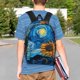 thumbnail image 4 of Disketp Starry Night Sunflower Field Mochila Escolar de 15 Pulgadas, Mochila Ligera para Estudiantes, Viajes y Trabajo, Cómoda y Resistente para el Uso Diario, 4 of 6