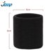 thumbnail image 5 of Sports Absorbent Wristbands for Men and Women - 6 Pack - Black Wristbands for the Gym, Tennis or Running - Absorbent Sponge Armband - Sponge Headband, 5 of 5