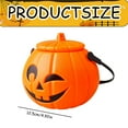 thumbnail image 3 of MOPOOR Plastic Pumpkin Bucket - Halloween Pumpkin Trick or Treat Buckets, Capacity Lantern Pumpkins Candy Holder for Halloween Home Decor for Home Decoration, 3 of 8