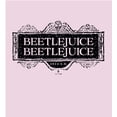 thumbnail image 5 of Beetlejuice Beetlejuice Black Sign Logo Women's Pink Crop Tee-XL, 5 of 5