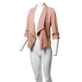 thumbnail image 5 of FashionOutfit Women's Stretch 3/4 Gathered Sleeve Open Blazer Jacket, 5 of 5
