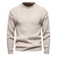 thumbnail image 2 of uikmnh Fall Sweater Winter New Solid Color Pullover Sweater Half Neck Casual Base Knit Sweater, 2 of 4