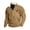 brown1, variant on Men's Western Wool Jacket Denim Bull-Head Print Pullover – Quarter-Zip Stand Collar Long Sleeve Sports Sweatshirt,L,brown