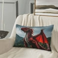 thumbnail image 5 of Balery Majestic Red Dragon Bedding Queen Pillow Cases - Envelope Closure - Soft Brushed Microfiber Fabric - Shrinkage and Fade Resistant Pillow Cases-16"x24", 5 of 6