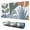 Blue Boho Plant, variant on Long Mouse Pads for Desk,Orange Boho Plant Pattern Desk Mats on Top Of Desks, Desk Mouse Pad Extra Large with 3mm Non-Slip Base and Stitched Edge for Gaming,Office,Work,Home 31.5"x11.8"