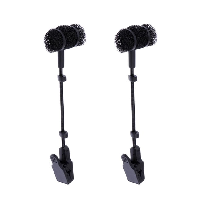 2x Plástico Sax Micrófono Inalámbrico MIC Clip Soporte Soporte Piezas de Saxofón Hugo Clip para micrófono de saxofón