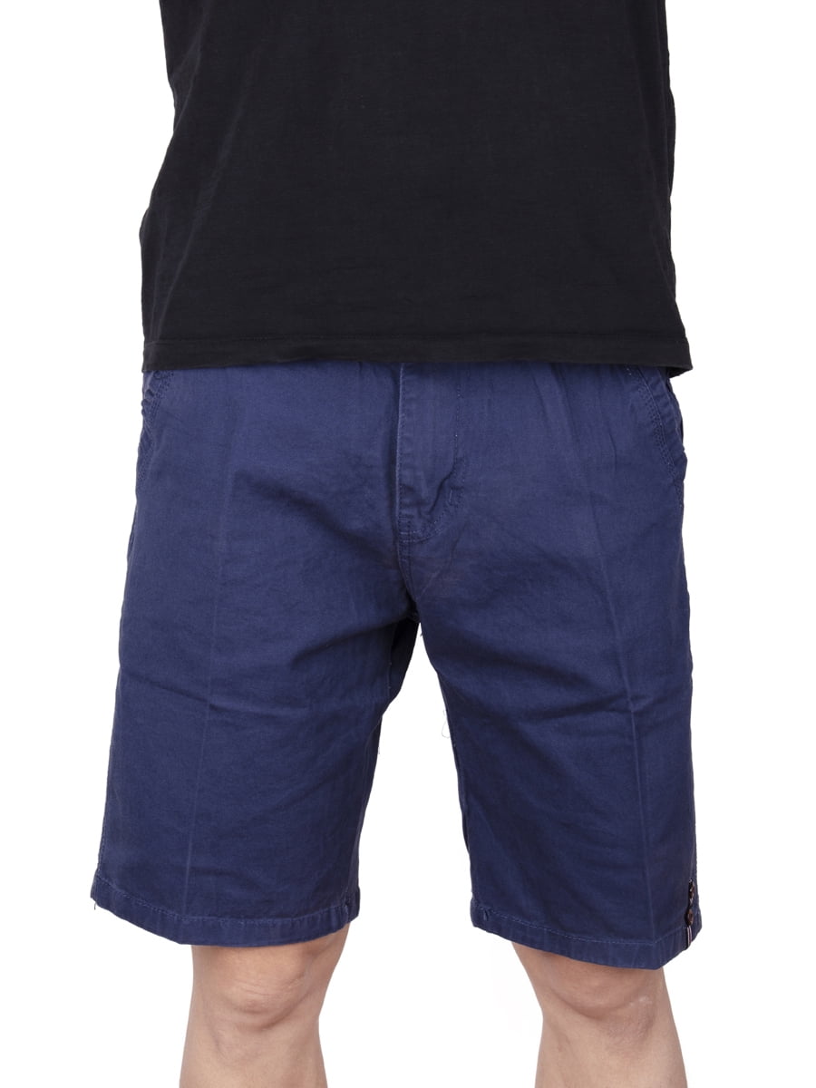 LELINTA Mens Shorts Flat Front Twill 