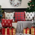 thumbnail image 5 of Christmas Pillow Covers 16x16 inch Set of 2 Christmas Tree Decorative White Throw Pillow Covers Winter Famliy Decoration for Home Couch TH-30B16, 5 of 6