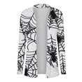 thumbnail image 4 of Pisexur Veste pour Femmes, Cardigans à devant Ouvert, Manteaux Trench, Vestes d'Automne, Mode pour Femmes, Cardigan à Manches Longues Imprimé d'Halloween, Veste, 4 of 6