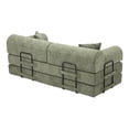 thumbnail image 4 of Leumius 78" Convertible Sleeper Sofa Bed,Folding Mattress Couch with Fixed-Shape Frame,Floor Sofa Lounge Couch for Living Room Bedroom,Green, 4 of 8