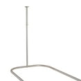 thumbnail image 4 of Utopia Alley Rustproof Wall Mounted Hoop Shower Rod for Clawfoot Tub, Nickel, 4 of 10