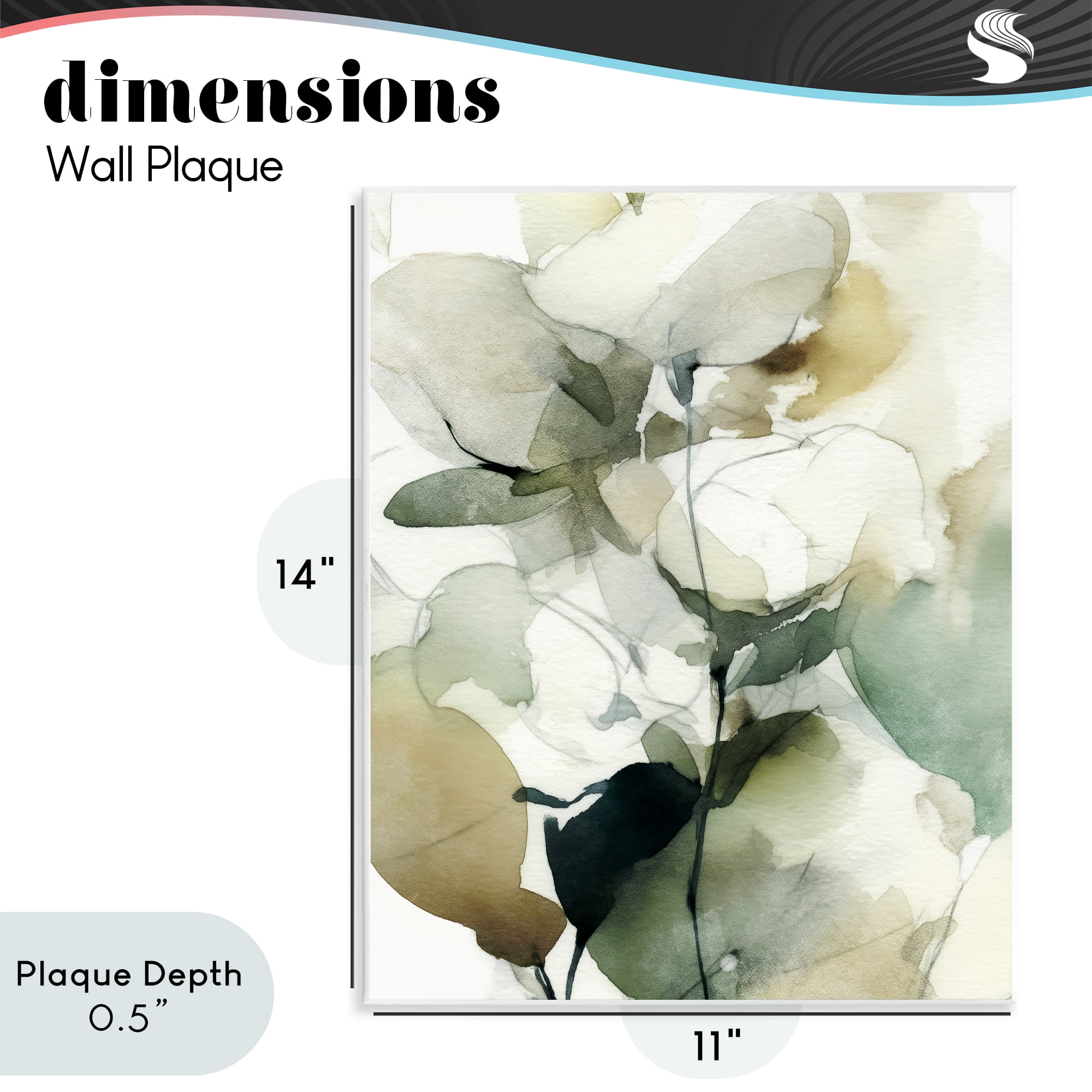 Stupell Industries Floral Branches in Motion Wall Plaque Art, design by Svetlana Aleynikova