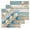 Teal Blue, variant on Teal Beach Coastal Kitchen Dish Towels for Drying Dishes Set of 4, Summer Nautical Coral Shell Botanical Waffle Weave Microfiber Hand Tea Bathroom Towels Quick Dry & Absorbent Towel 12x12