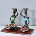 thumbnail image 5 of African Womens Candle Holder Statue Candleholder Home Decor Collectible Gift, 5 of 6