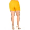 thumbnail image 3 of Women's Plus Size Lightweight Elastic High Waist Basic Solid Pants Shorts, 3 of 4