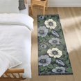 thumbnail image 3 of Yayeee Runner Rug for Bedroom 2'x6' Machine Washable Hallway Non Slip Mat, Dark Floral, 3 of 8
