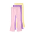 thumbnail image 2 of MKOSPLRT 3 Pack Kids Yoga Workout Flare Pants Girls Sport Leggings 3-15Y Stretch High Wasit Solid Gym Bootcut Pants Athletic Flare Leggings, 2 of 3