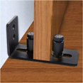 thumbnail image 5 of Rawiri - Rodillo guía de suelo ajustable para puerta corrediza de granero, accesorio de hardware para puerta de granero, color negro, 5 of 5