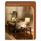 thumbnail image 2 of Lámpara de Mesa con Trípode, Lámpara de Noche con Pantalla, Ideal para Dormitorio, Habitación Infantil y Sala de Estar. Base de Madera., 2 of 5