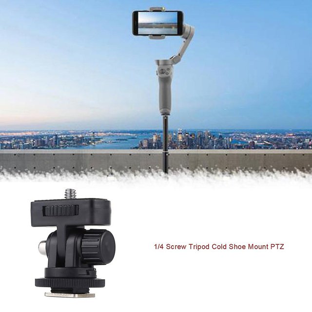 1 Uds adaptador de montaje de trípode de zapata fría roscada de 1/4 pulgadas adaptadores de montaje de cámara accesorios de zapata fría de cámara