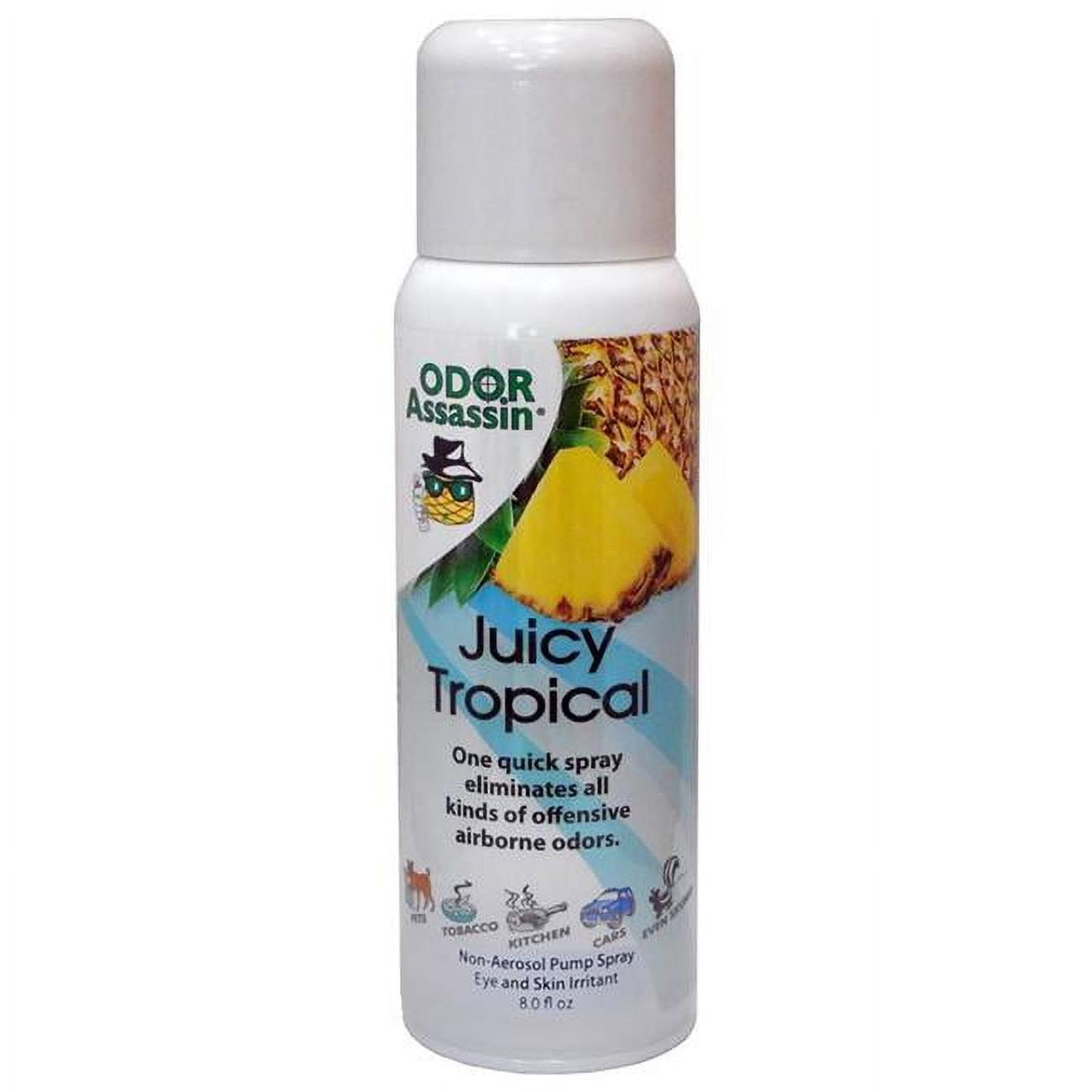 Odor Assassin 1028545 8 oz Liquid Assassin Juicy Tropical Scent Odor Eliminator - Pack of 3