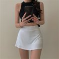 thumbnail image 4 of Txlixc Minifalda de tenis para mujeres, minifalda de cintura alta con pantalones cortos forrados Txlixc  moda, 4 of 8