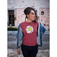 thumbnail image 2 of Daisy Hand Drawn Doodle T-Shirt Women -Image by Shutterstock, Female Medium, 2 of 4