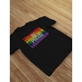 thumbnail image 6 of Tstars Be Proud LGBTQ Pride Parade Men's T-Shirt - Rainbow Flag Tee Supporting Gay and Lesbian Rights - Unique Gift for Husband - High Quality, Comfortable Cotton Shirt, 6 of 7