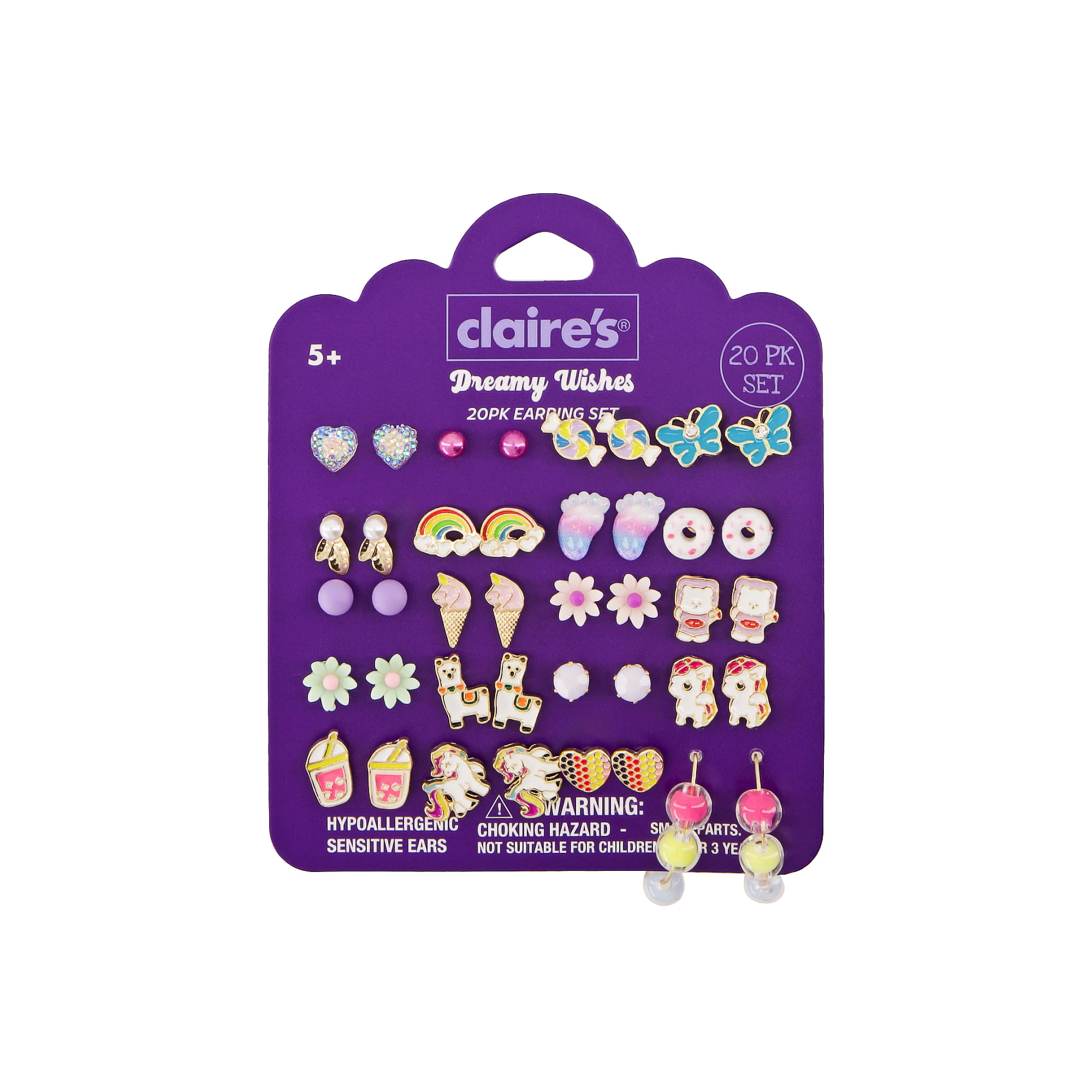 Claire's Multi Earring Studs - Pixie, 20pcs