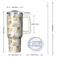 thumbnail image 3 of 1pc Pug 40oz Tumbler with Straw & Handle - Insulated Stainless Steel Cup | Holiday Gift for Man Women (Christmas, Valentine's, Birthday), 3 of 5