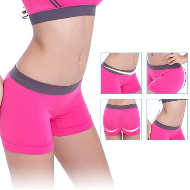 Cheers Women's Boxer Briefs Stretchy Comfy Breathable Yoga Sports Fitness  Underwear 