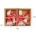 thumbnail image 6 of Amerteer 4 Pack Christmas Ornaments,Xmas Hanging Ornaments Decorations Festive Season Pendant - Boys and Girls Ornaments Plush for Christmas Tree Decorations, 6 of 6