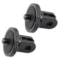 thumbnail image 3 of Metal Tripod Screw Adapter 2Pcs For Photographers 1/4 Inch 20 Threaded Connection Black Color Durable Design, 3 of 3