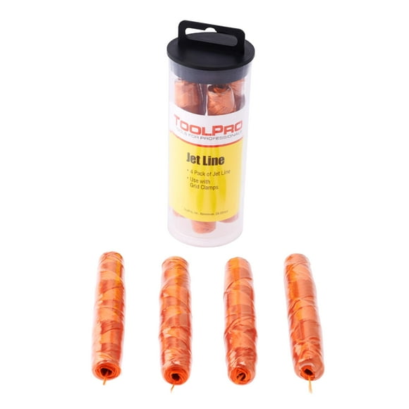 ToolPro Leveling Line - 4 Pack (Jet Line) works with Lever Action Grid Clamps, ToolPro Model Number: TP05044.
