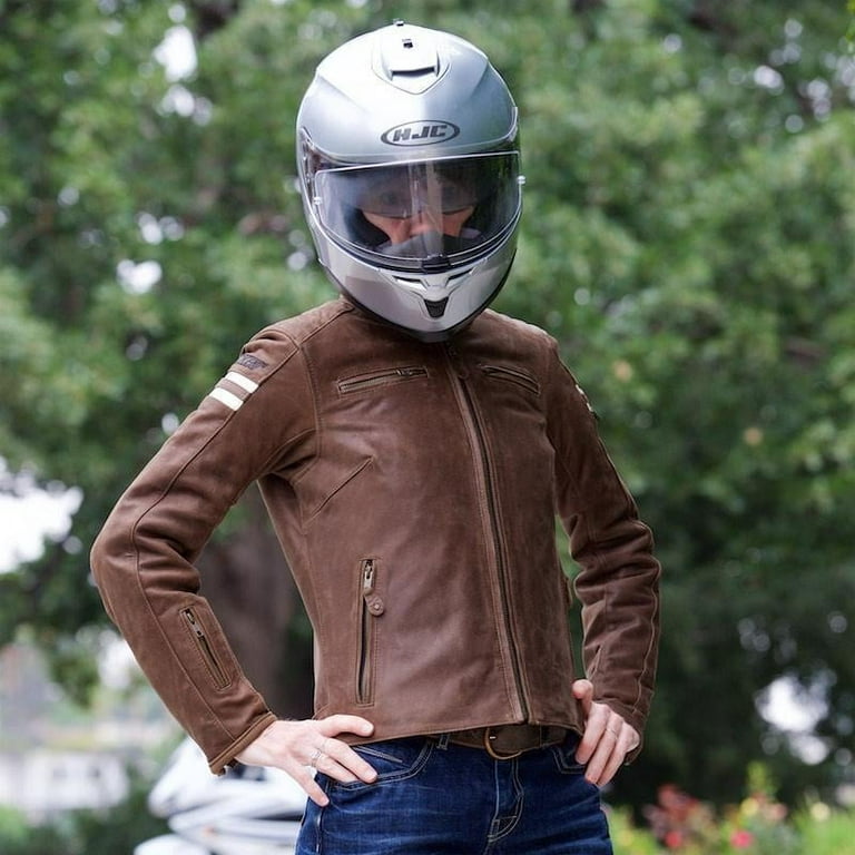 Joe Rocket Classic '92 Men's Leather Motorcycle Jacket (Brown